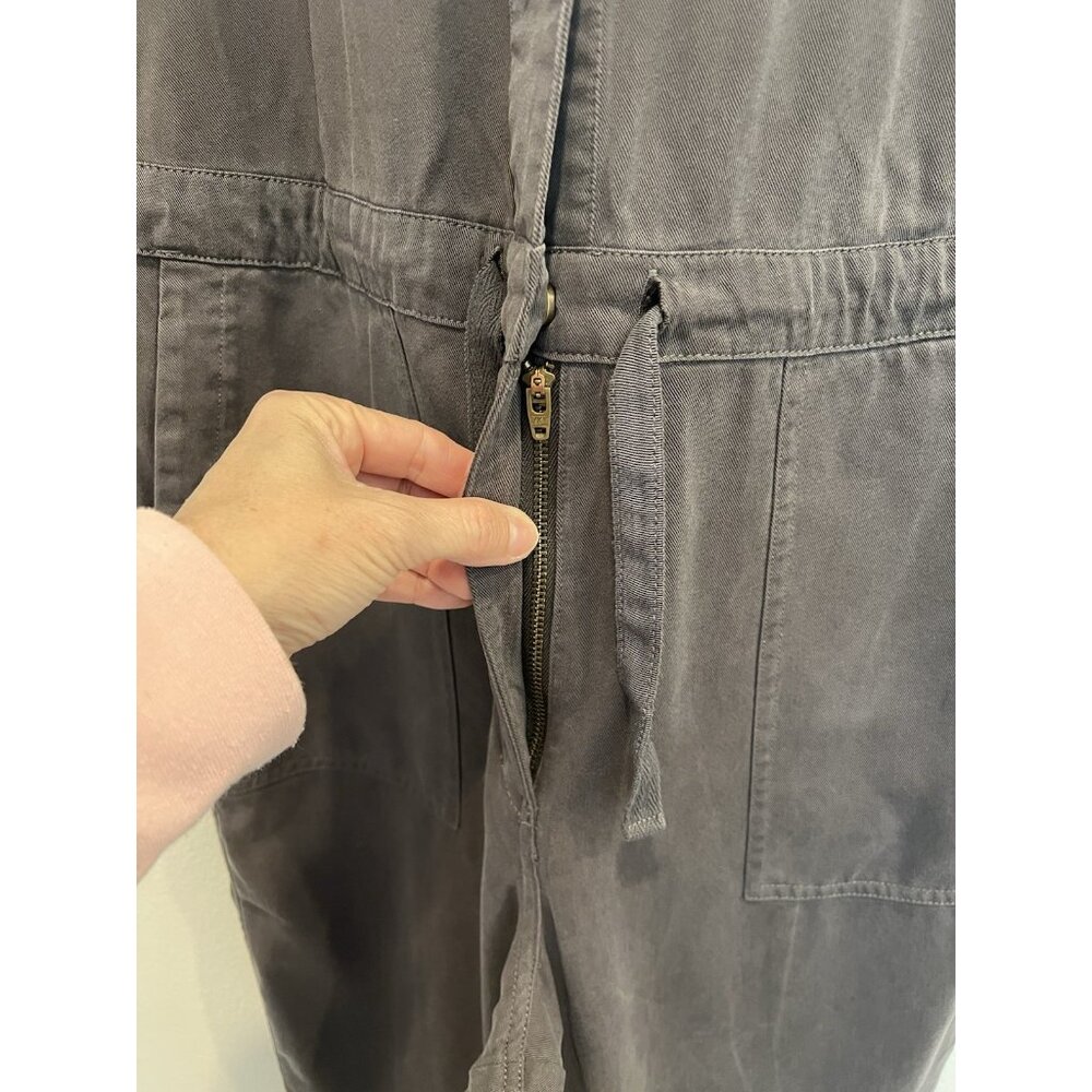 Sundance Women’s All Roads Jumpsuit Size P Small Gray 3/4 Sleeves Pockets - Picture 16 of 16